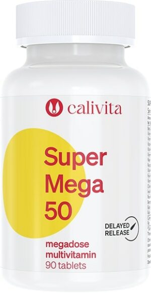 Super Mega 50 90 tableta - Mega-doza multivitamina